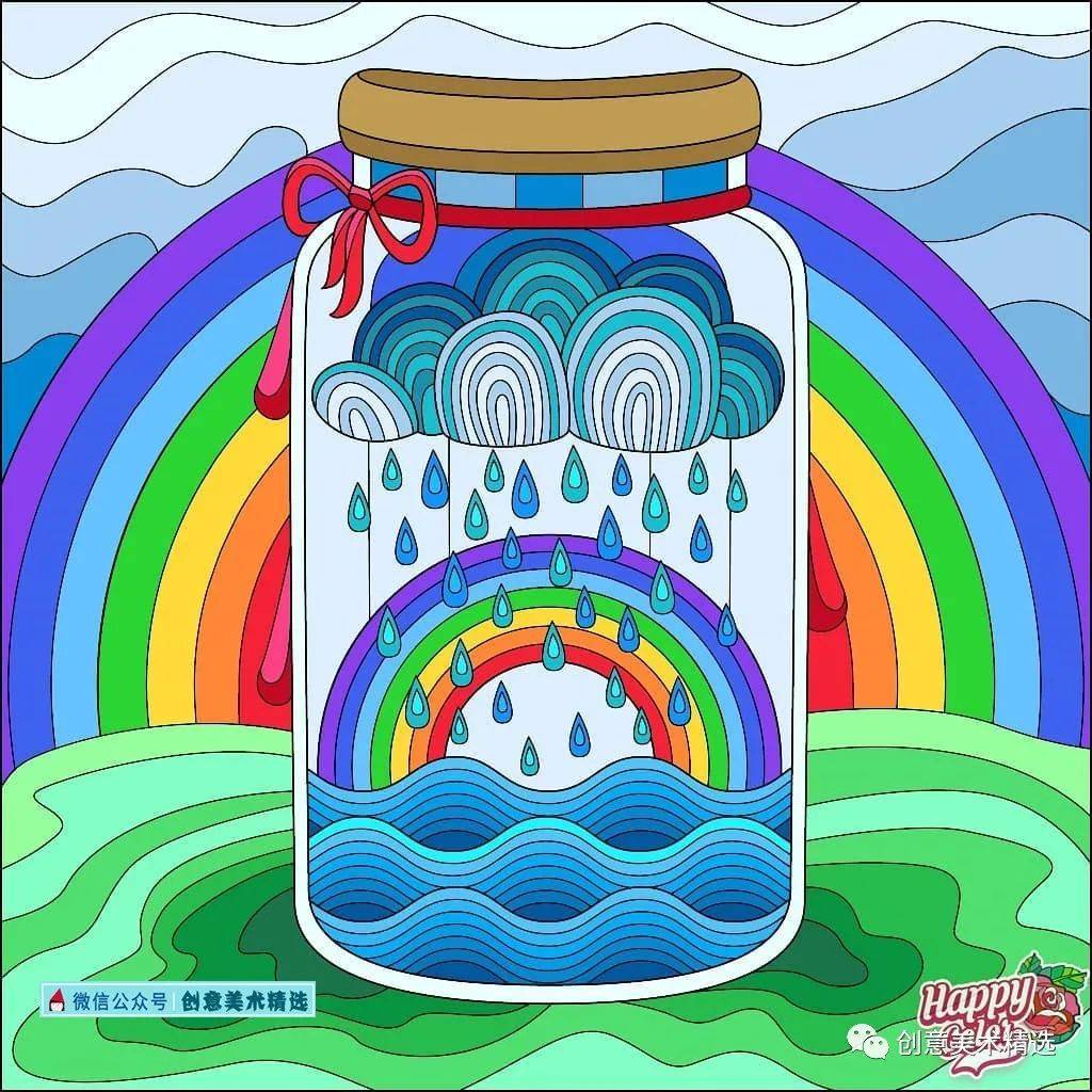 20张亮丽的色彩装饰画作品看到第一张我就忍不住收藏了