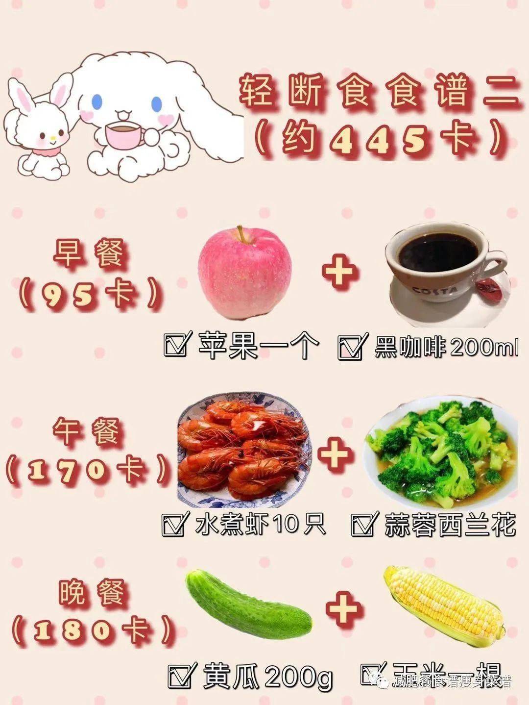 4天轻断食食谱,懒人无运动也能瘦