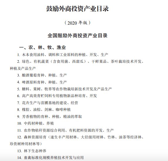 条目|@外资企业，这份重要目录请收好！