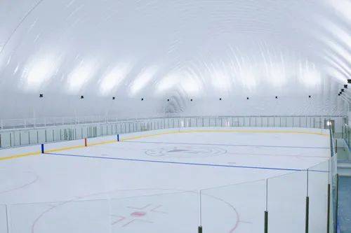 气膜滑冰馆2个1800平方米奥林匹克标准级冰球场