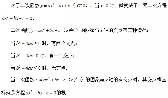 九年级二次函数知识点汇总(干货整理,期末必备)