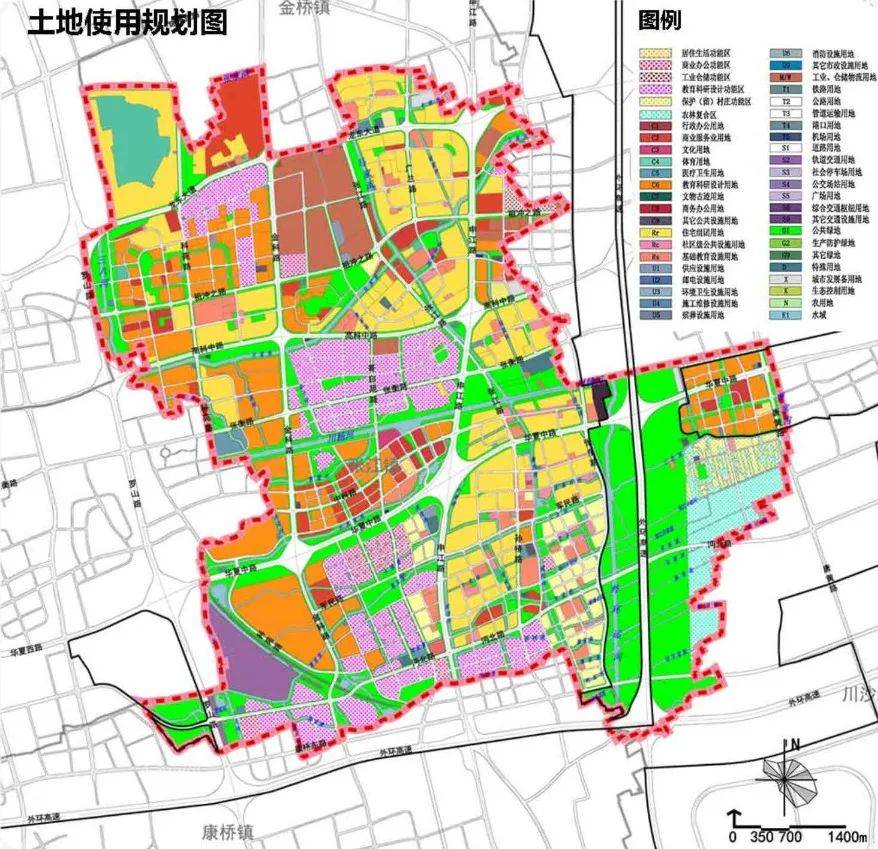 张江单元规划 一,规划范围和发展规模 规划范围:与张江镇行政边界