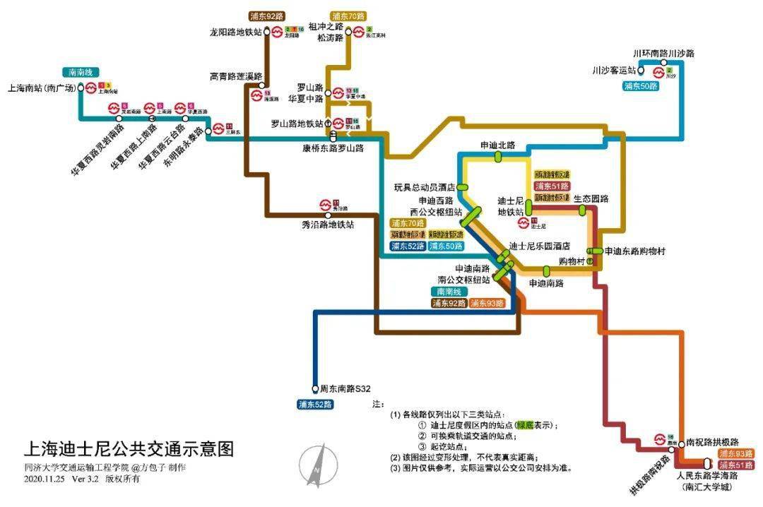 【攻略】一图搞定上海迪士尼景区交通出行!(2021新版)