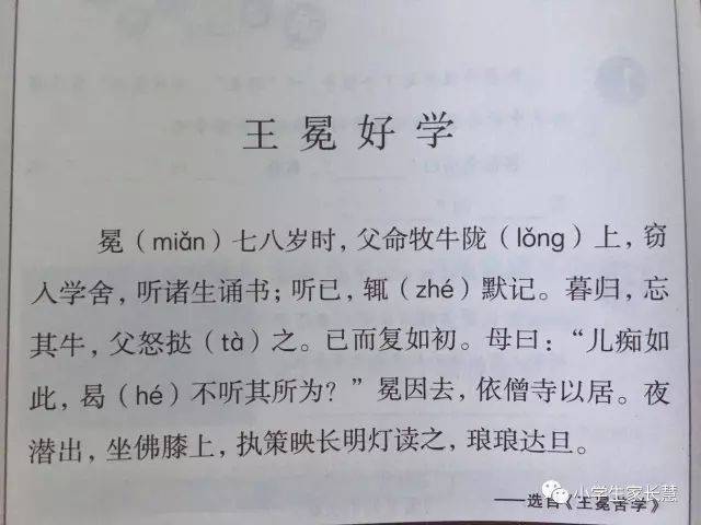 【小学生必读小古文100篇】第三十九篇《王冕好学》