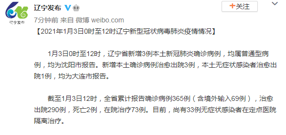 辽宁省沈阳市每15时,当地确诊新增病例3例;黑河市区及跨市服务的滴水、花猪及快速暂停;泰国首次发现变异型SARS-CoV-2感染