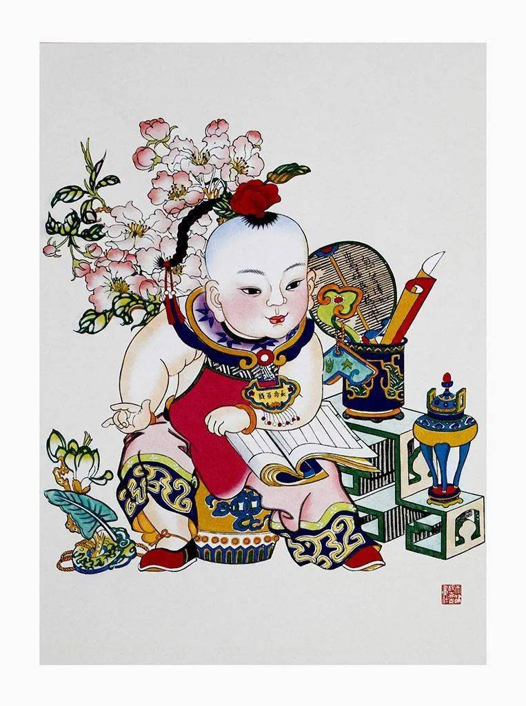 春节买年画,是孩童时期的最爱.