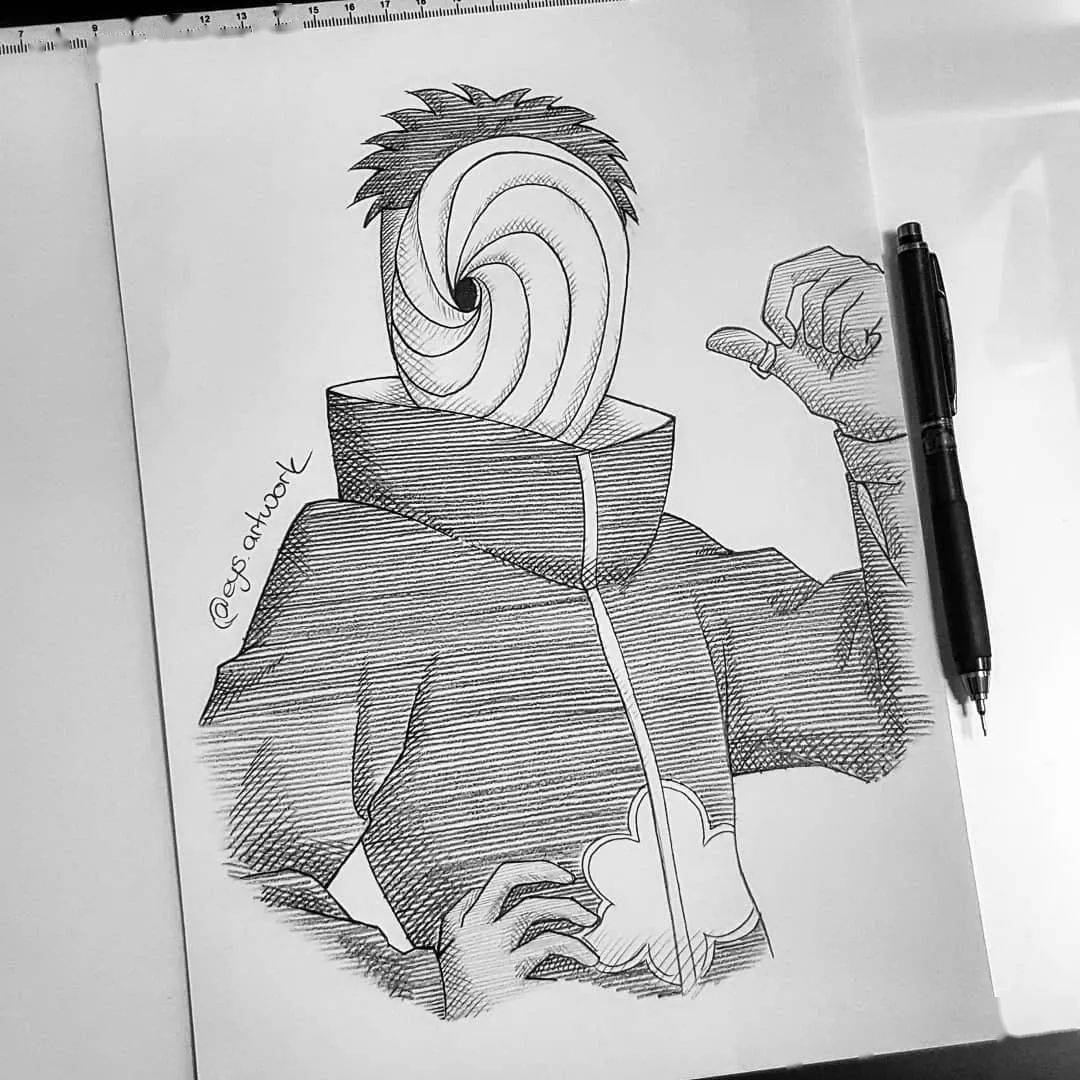 好多火影铅笔动漫手绘 影迷们一次画个够