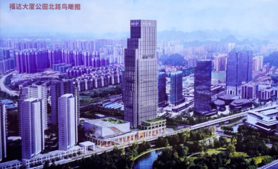 8米桂林第一高楼,计划2023年底建成并投入使用,将成为临桂新区总部