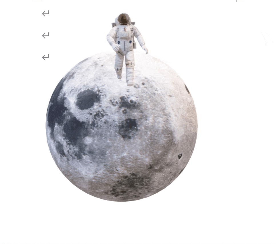比如,宇航员在月球上行走.