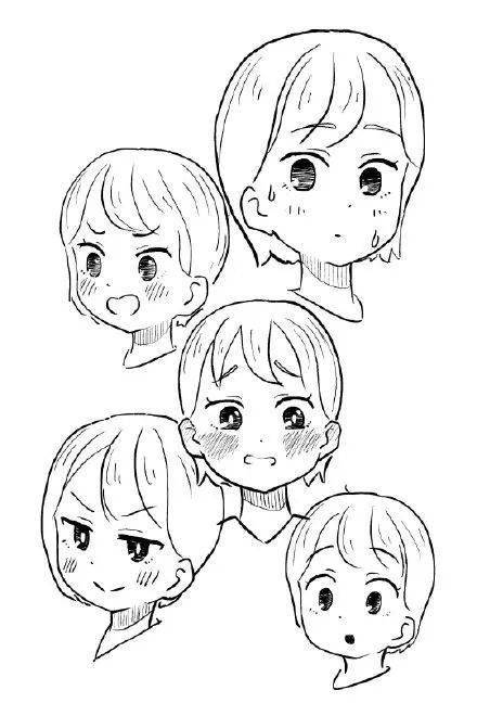 【绘画参考】动漫人物的表情绘画参考!可以说是非常啦