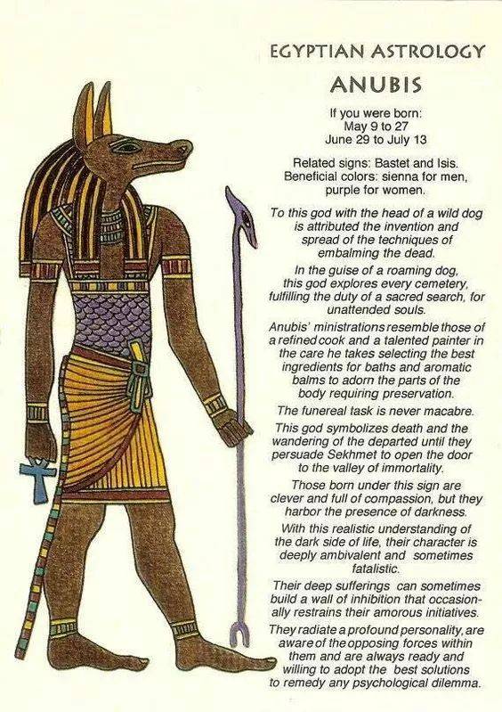 古老神秘的埃及12星座了解一下 → 快来 get 你的守护神和幸运颜色!