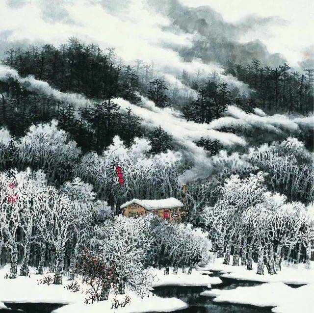 100幅山水雪景的画法