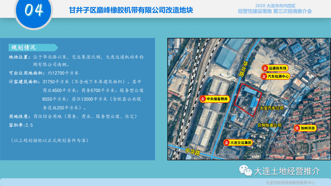 2020年大连市市内四区经营性建设用地第三次招商推介会