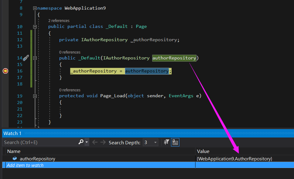 如何在 web forms 中引入依赖注入机制