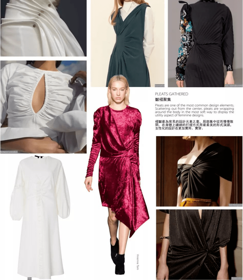 服装工艺 | 八种服装褶皱设计!
