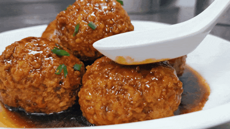 红烧肉圆的做法你学会了