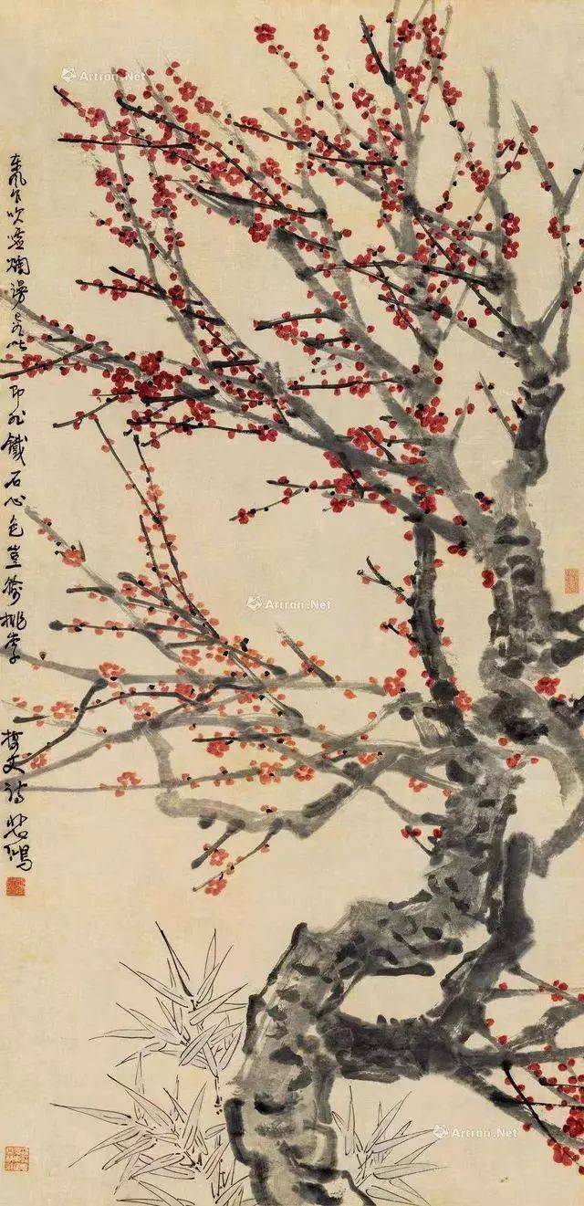徐悲鸿教你画梅花_作品
