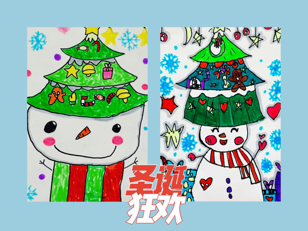 画家班的作品显得童趣盎然,儿童画是小朋友们用自己的方式在记录成长