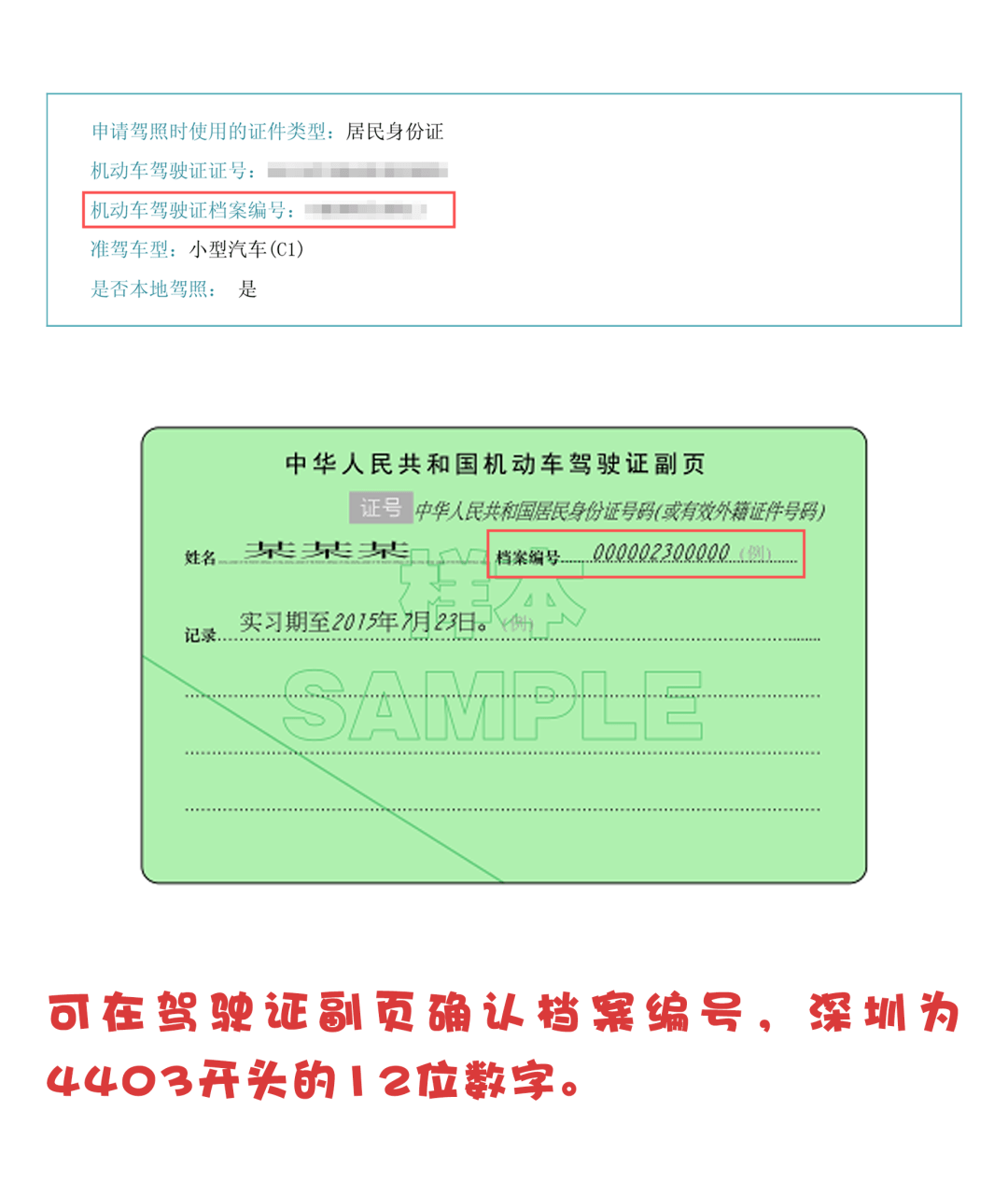 在填写增量指标申请时,  须仔细核对填写驾驶证副页上对应的档案编号.