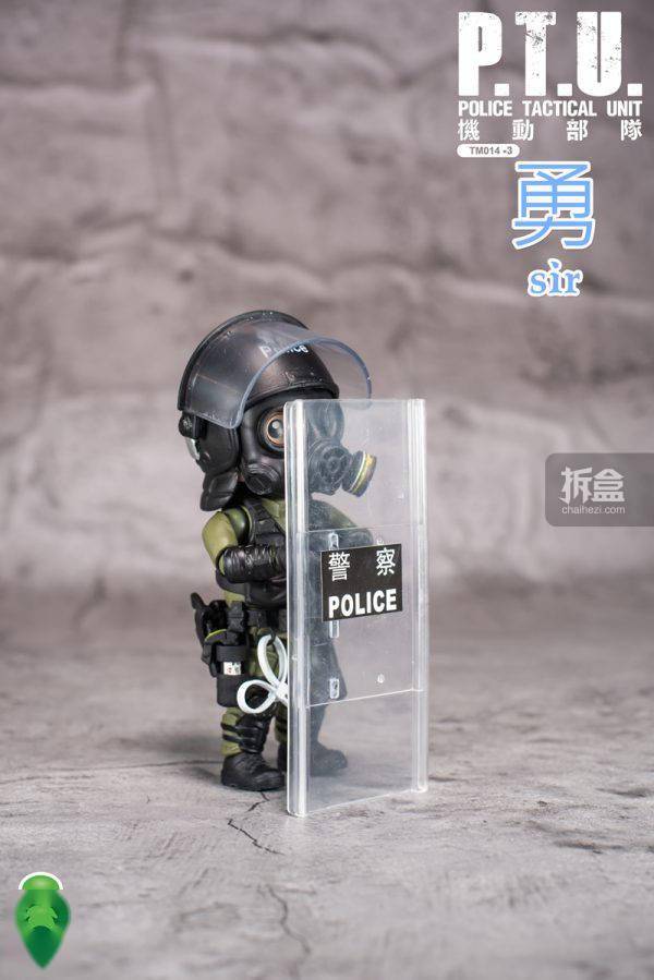 figurebase 香港警察 ptu机动部队 忠诚勇毅 q版人偶公仔