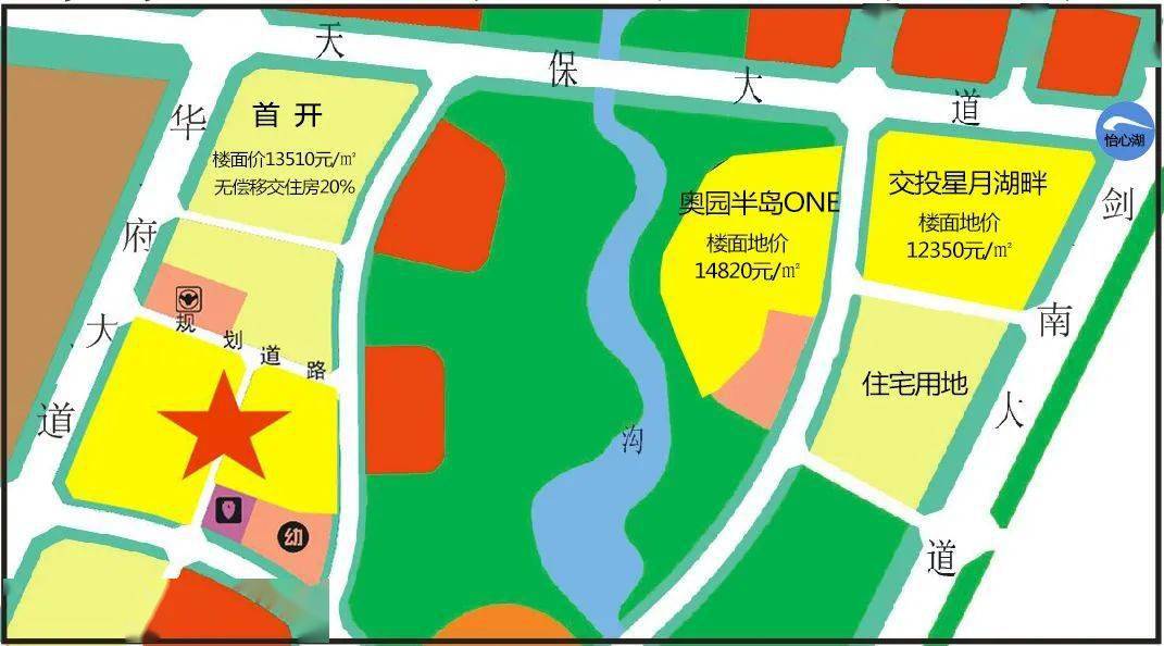 新希望进驻怡心湖 竞得约88.6亩住兼商土地