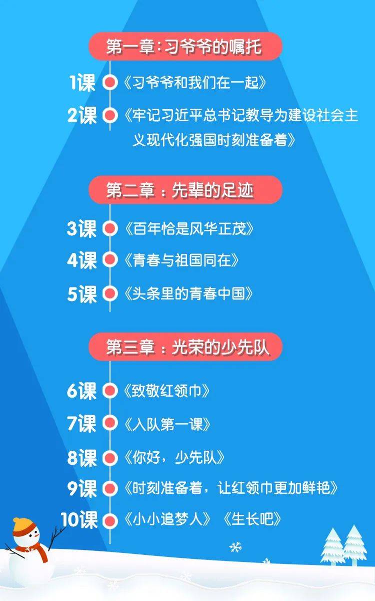 全体少先队员,"寒假10课"上线啦!