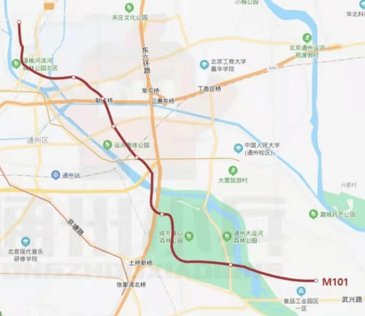 m102,m103,m104……一大批地铁线将落地通州!