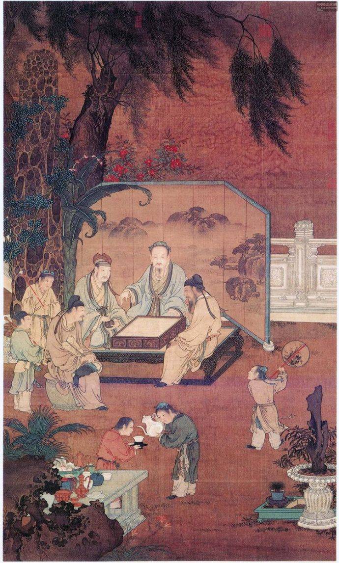 刘松年《十八学士图》