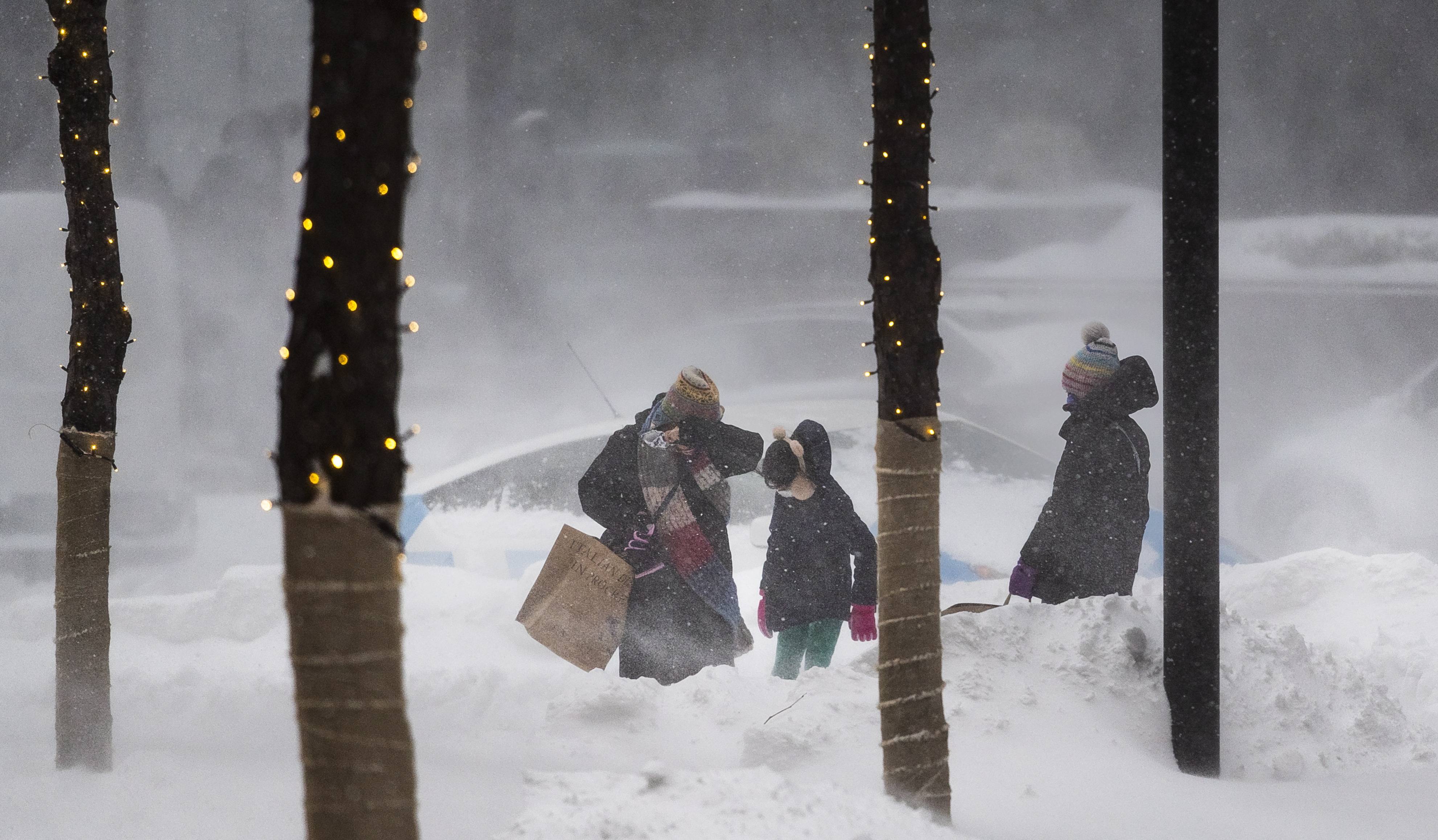 纽约遭遇暴风雪