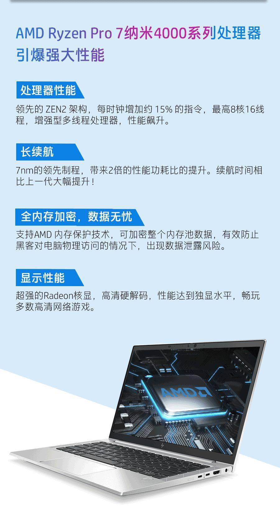 hp elitebook 835 g7,设计精美,性能强劲,专为移动