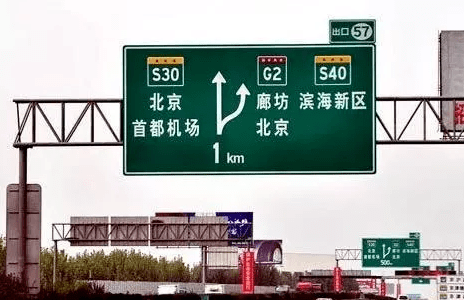 高速公路的标志牌,一般和国道公路一样都是用  g开头作为标识,例如g3