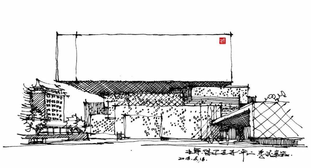 他,建筑设计师,不务正业,却每天靠画一下手稿自乐!