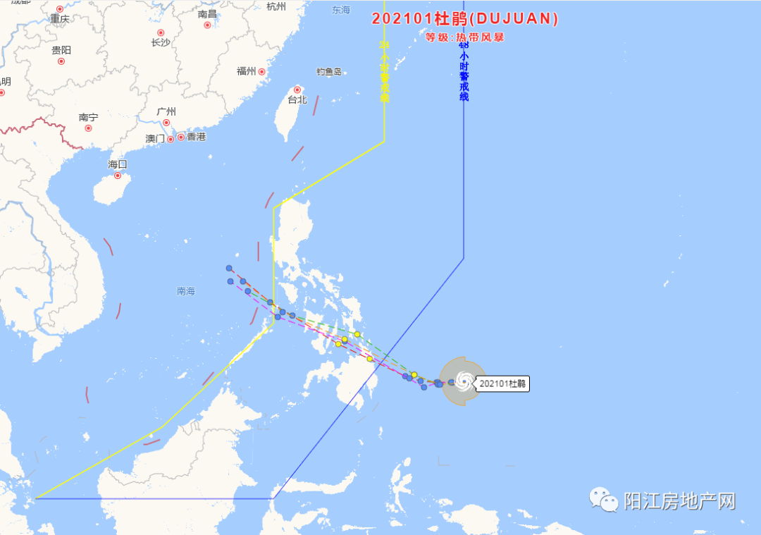 2021年第1号台风就要来了!_杜鹃