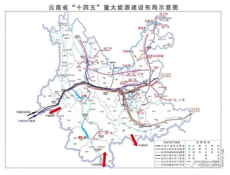 装机规模为1090万千瓦,建设金沙江下游,澜沧江中下游,红河流域"风光水