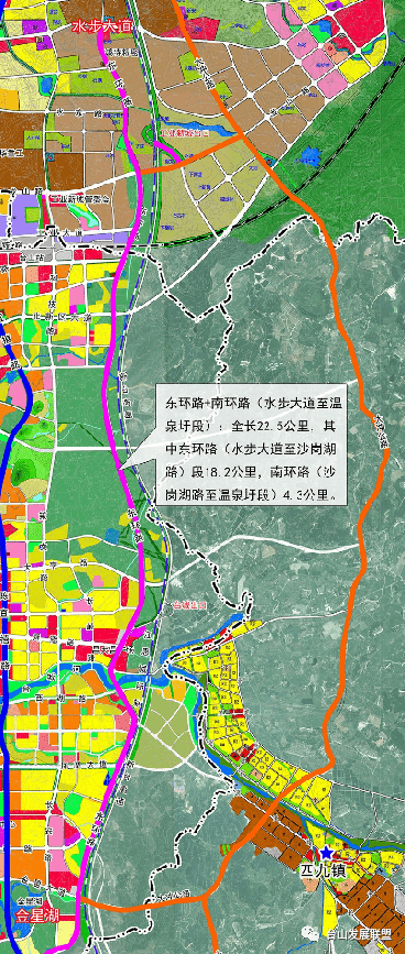 台山市四九至水步新建公路工程,路线全长约14.496 公里!