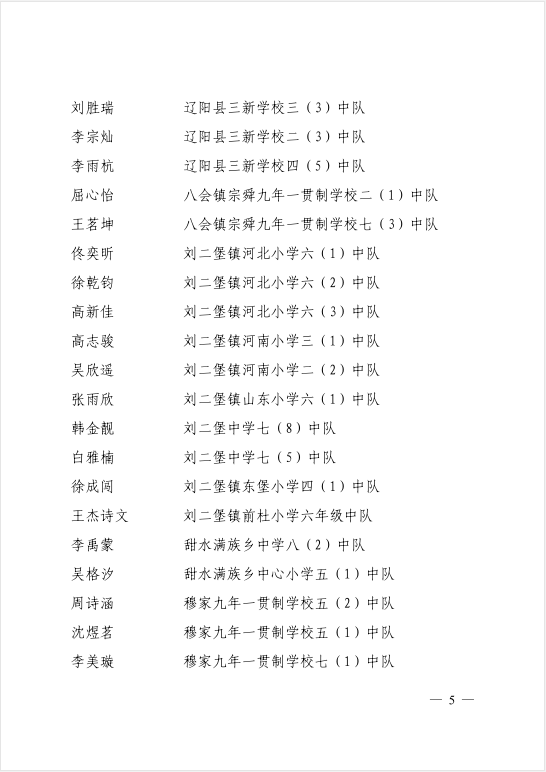 红领巾奖章三星章个人集体表彰通报来啦