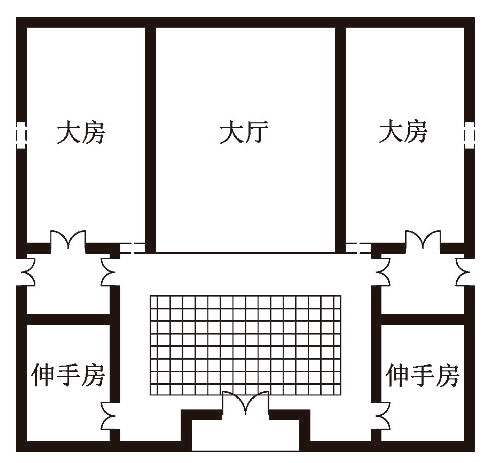 图2"下山虎"平面示意图