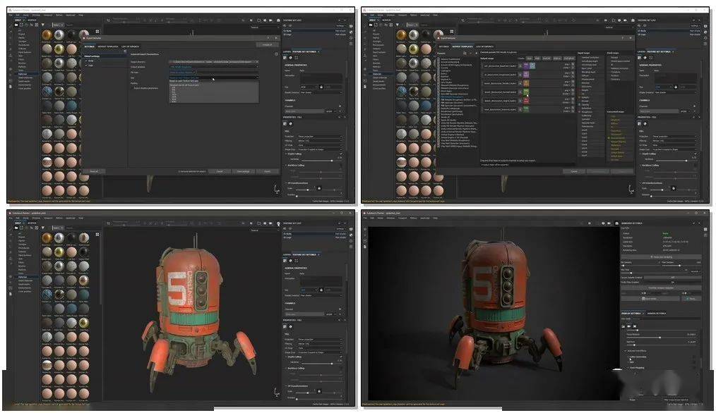 中文字幕substancepainter67贴图绘制软件基础入门视频教程getting