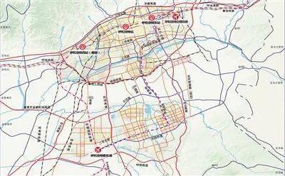 呼和浩特新机场本期总平面规划图 建设呼和浩特新机场,对加强我区