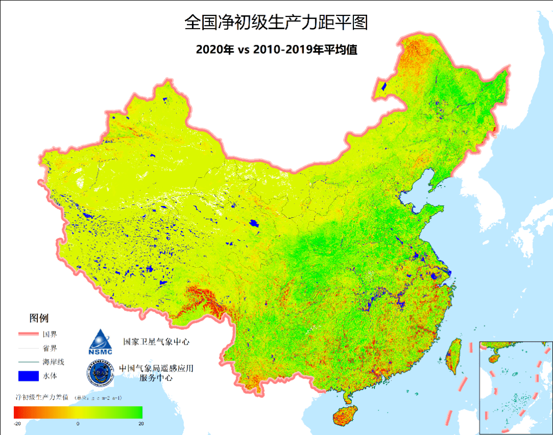 气象卫星看中国_植被