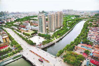 沧州城区大运河段.河北日报资料片