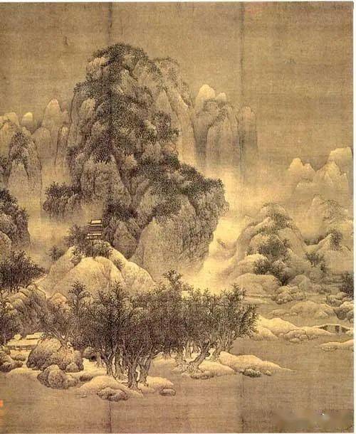 五代北宋山水画大师关仝,"笔愈简而气愈壮,景愈少而意