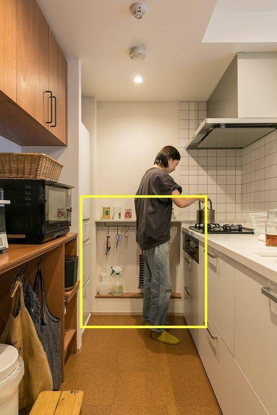厨房墙面砌个矮壁龛10公分的宽度多出1㎡实在是让人佩服
