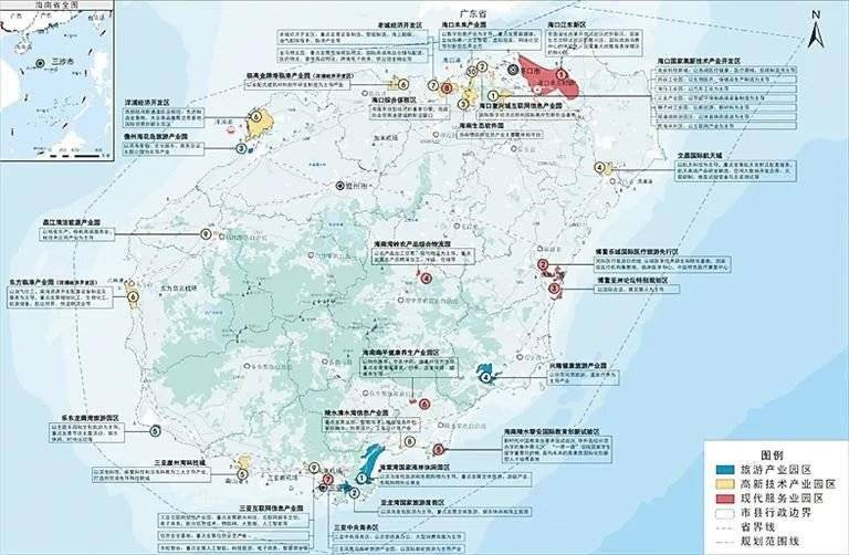 海南2020-2035空间规划:打造两大经济圈,2035年实现常住人口1250万!