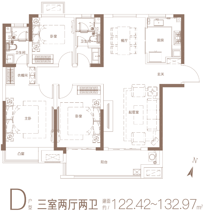 绿地花语城四期高层户型