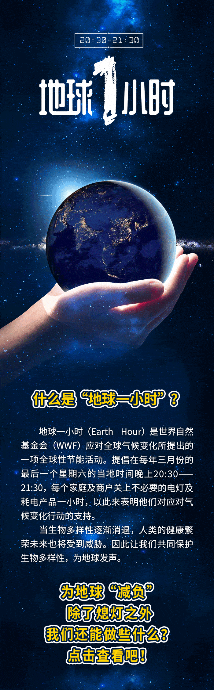 地球一小时丨我们这样做