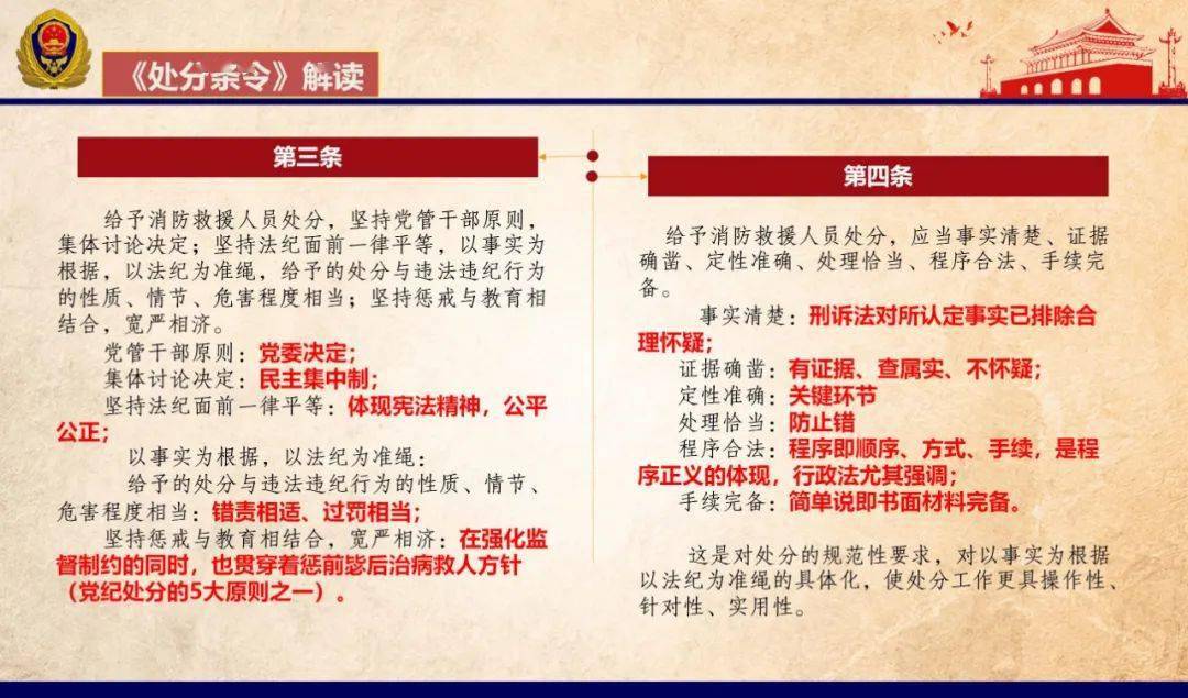 条令纲要备课示教展评吴江国家综合性消防救援队伍处分条令试行解读