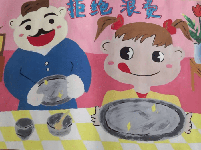 惜食有食,"节约粮食"绘画比赛结果出炉啦!