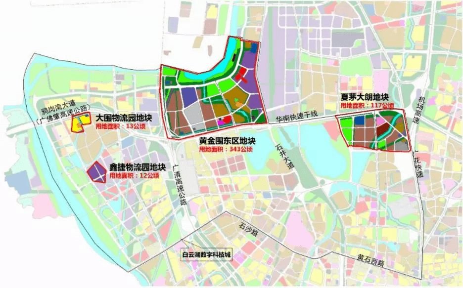 城规划范围内,白云湖数字科技城是白云乃至广州都在重点发展的区域