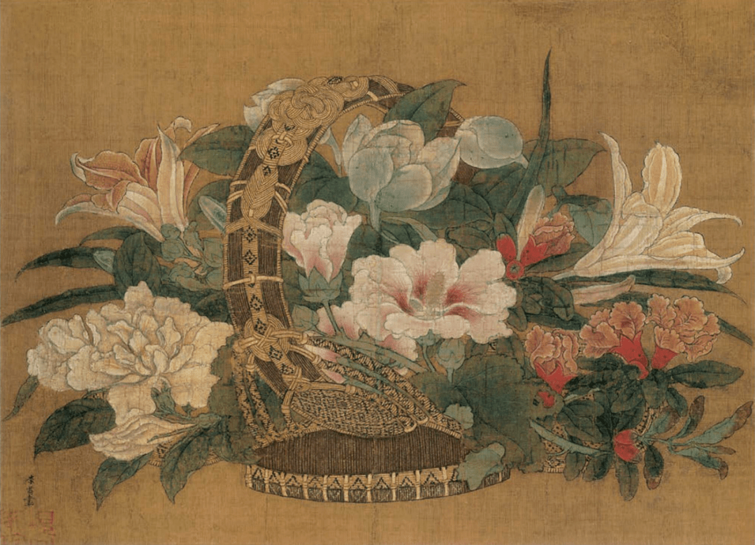 《花篮图》 宋 李嵩